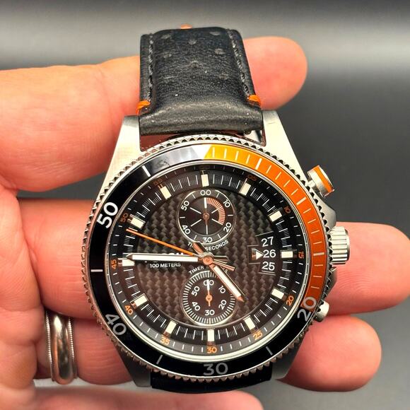 Fossil Wakefield Chronograph CH2953 Mens Stainless Steel Watch Black Dial 44mm - Picture 5 of 17